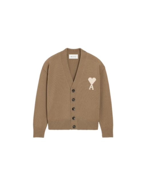 Cardigans AMI pour homme en coloris Brown