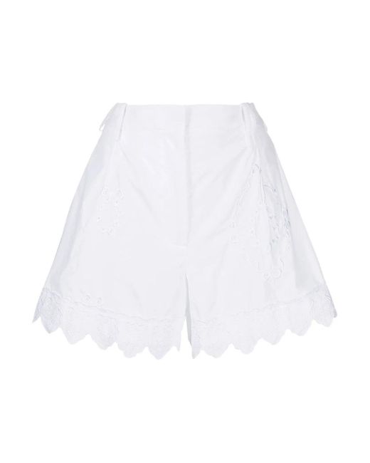 Simone Rocha White Short Shorts