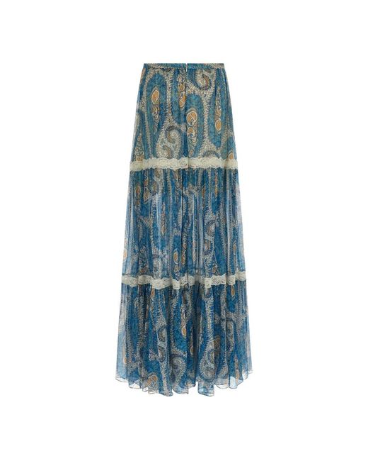 Maxi Skirts Etro de color Blue