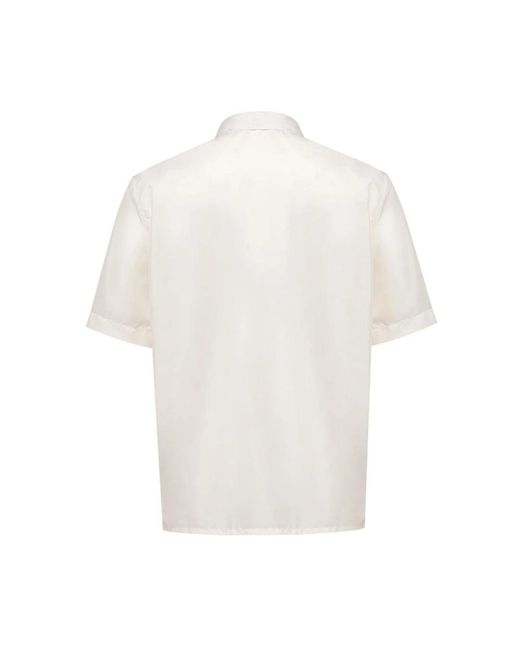 Dior White Short Sleeve Shirts for men