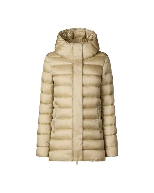 Save The Duck Jassen ,Polyester Winterjas in het Natural