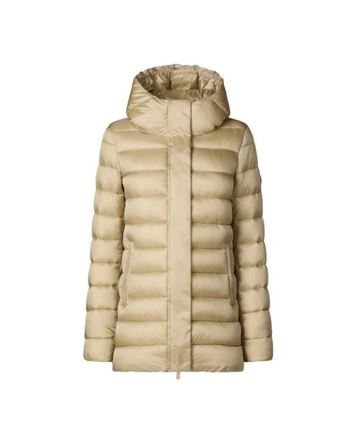 Save The Duck Jassen ,Polyester Winterjas in het Natural