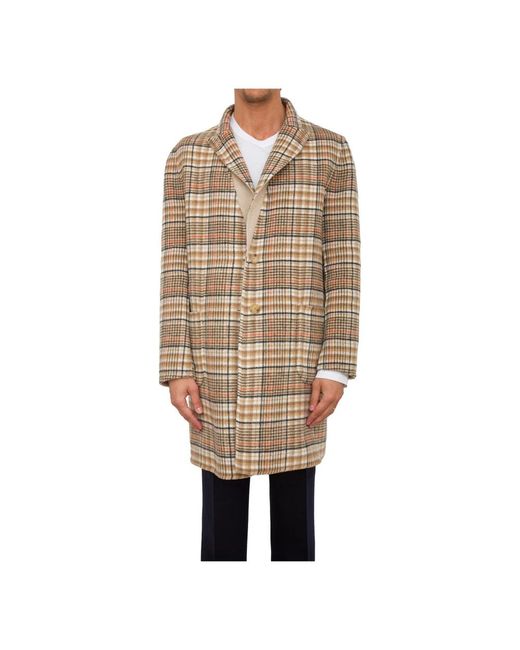 Etro Natural Single-Breasted Coats for men
