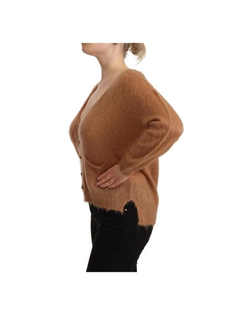 Pink Memories Brown Cardigans