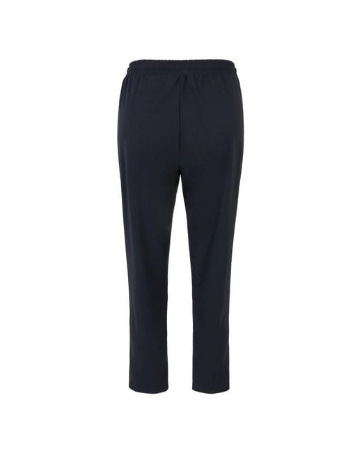 Doris Streich Blue Elastische 7/8-Hose Mit Reißverschlussdetails