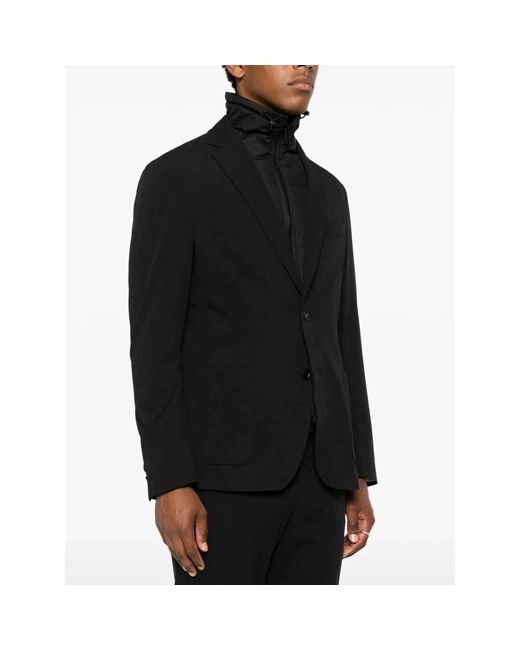 Boss Schwarzer blazer mit knopfverschluss in Black für Herren