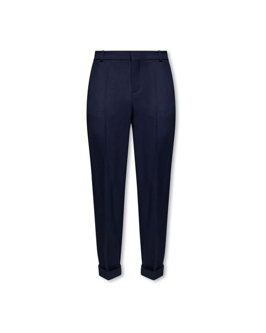 Balmain Blue Slim-Fit Trousers for men