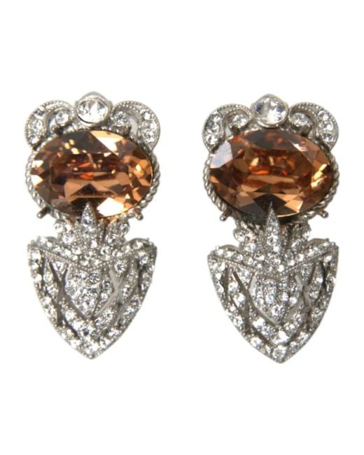 Accessories > jewellery > earrings Dolce & Gabbana en coloris Metallic