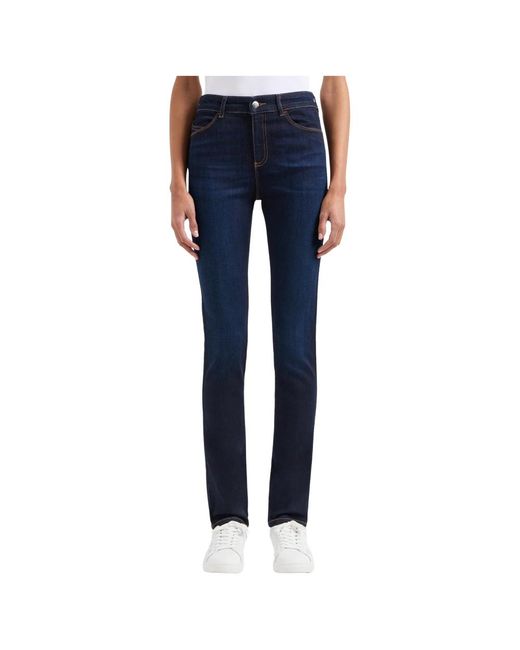 Emporio Armani Slim-Fit Jeans in het Blue