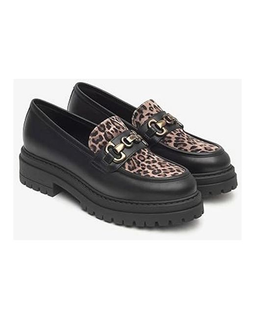 Nero Giardini Black Loafers