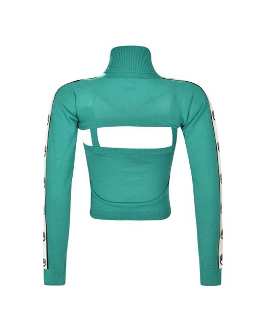 Chiara Ferragni Green Turtlenecks