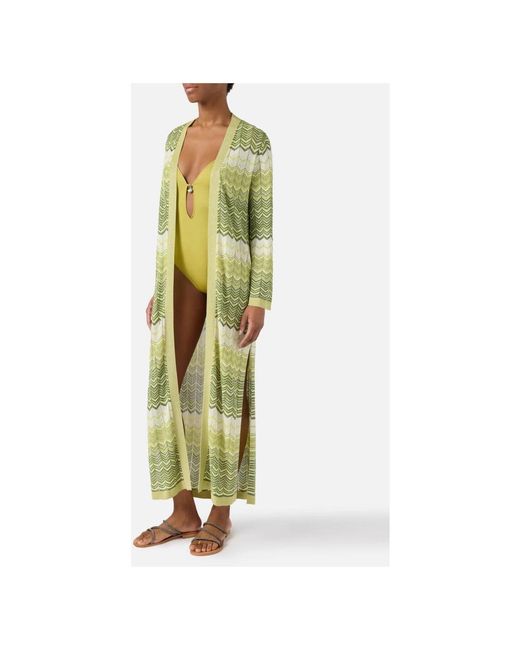Mc2 Saint Barth Green Long Knitwear
