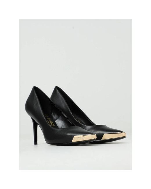 Versace Jeans Couture Black Schwarze Stiletto-Pumps Eleganter Stil