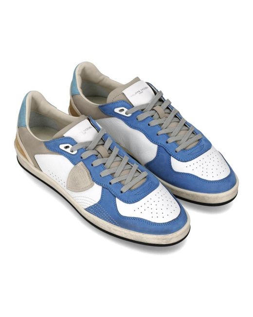 Philippe Model Blue Sneakers for men