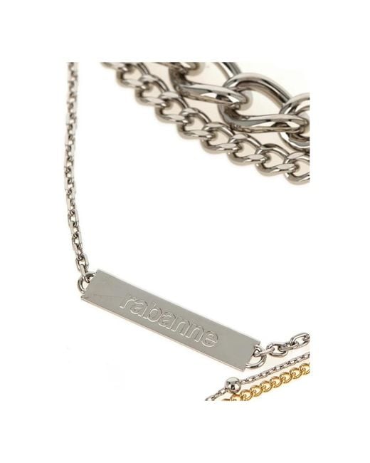 Rabanne Metallic Necklaces
