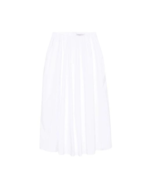 Carven White Midi Skirts