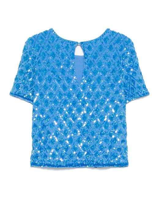 P.A.R.O.S.H. P.A.R.O..H. ,Overhemden ,Blauw ,Blauwe Tops Voor Een Stijlvolle Uitstraling in het Blue