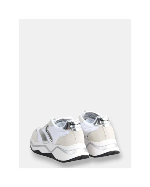 Voile Blanche White Weiße sneakers mit wildleder-details