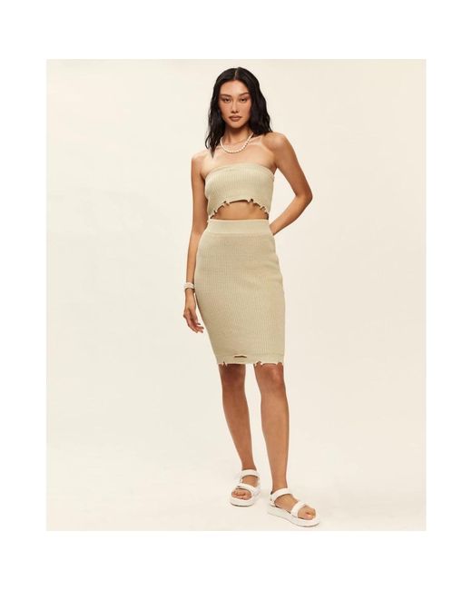 SER.O.YA Natural Short Dresses