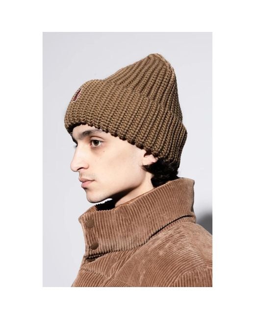 Moncler Brown Beanies for men