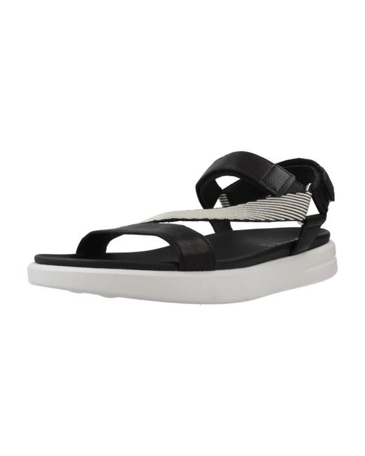 Flat Sandals di Geox in Black
