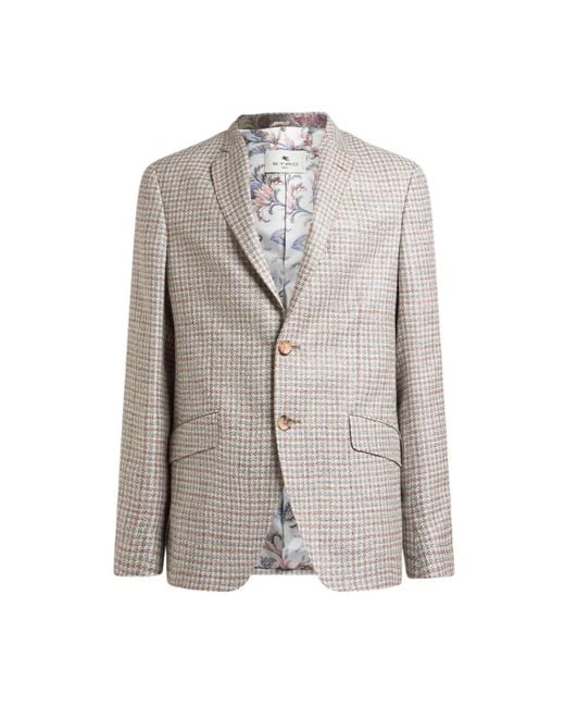 Etro Gray Blazers for men