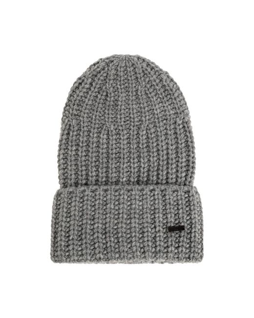 DSquared² Wollmütze Mit Patch in Gray für Herren