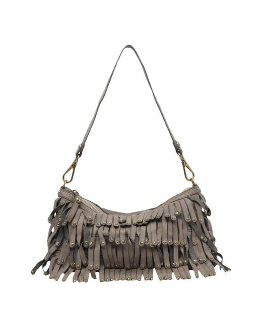 Campomaggi Gray Shoulder Bags