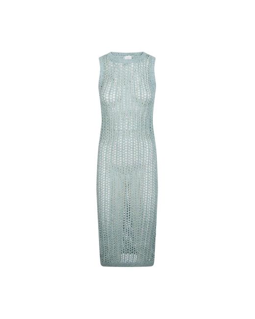 Eleventy Blue Knitted Dresses