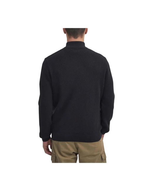 Barbour Black Zip-Throughs for men