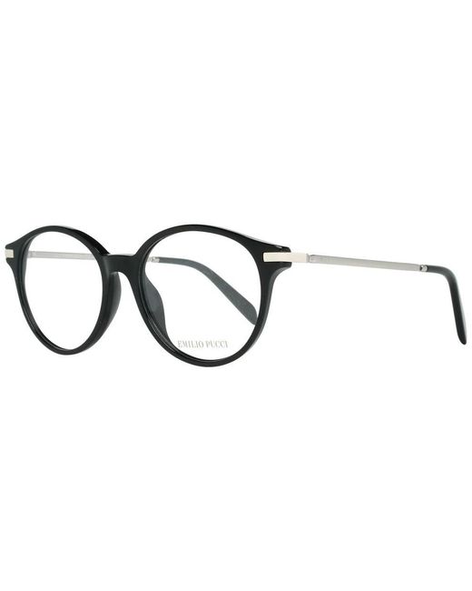Emilio Pucci Black Metal & Plastic Glasses (Frames)