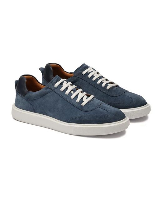 Kazar Marineblaue Wildledersneaker Mit Weißer Sohle in Blue für Herren