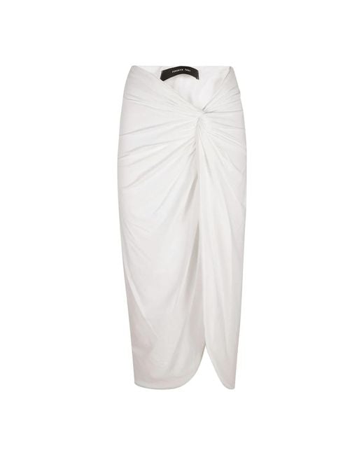 Maxi skirts FEDERICA TOSI de color White