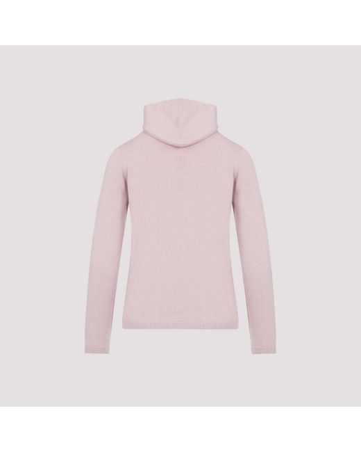 Max Mara Pink & lila strick hoodie pullover