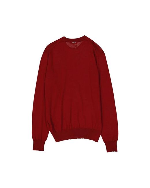 Herno Truien & Vesten ,Rood Sweatshirt Van Virgin Wool in het Red voor heren
