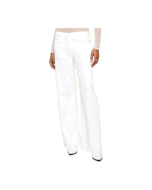 Dondup White Wide Jeans