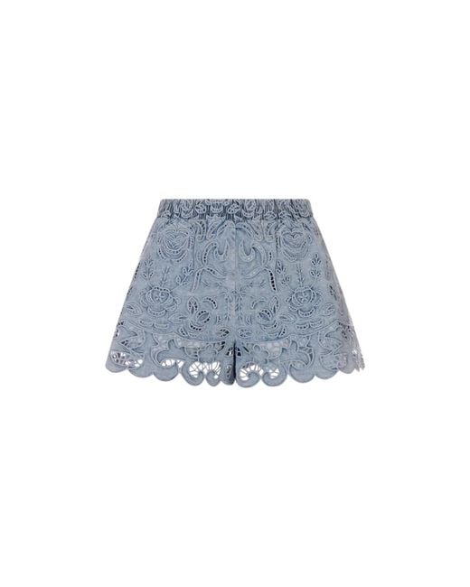 Alice + Olivia Blue Denim Shorts