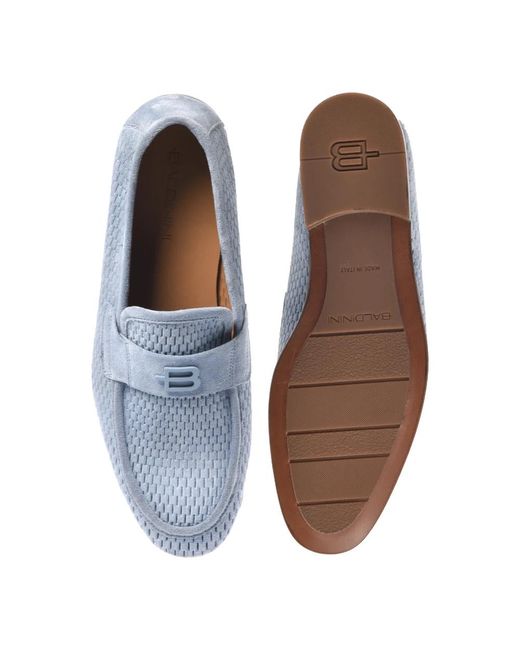 Baldinini Blue Loafers for men