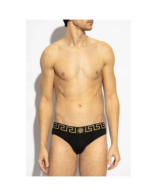 Versace Zweierpack slips in Black für Herren