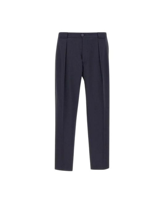 BRIGLIA Blue Suit Trousers for men