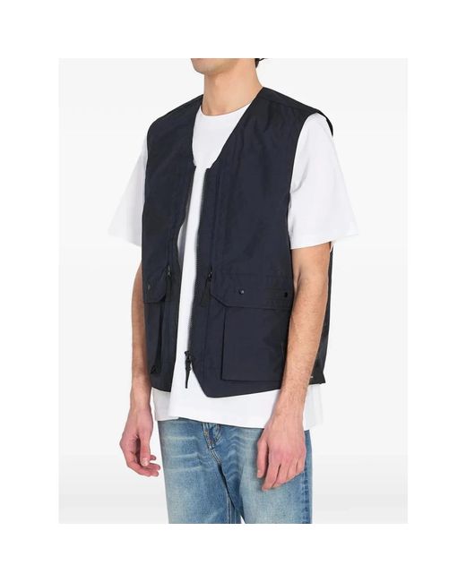Vests Stone Island pour homme en coloris Black