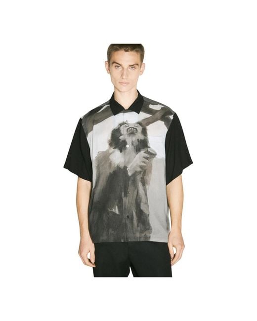 Undercover Black Short Sleeve Shirts for men