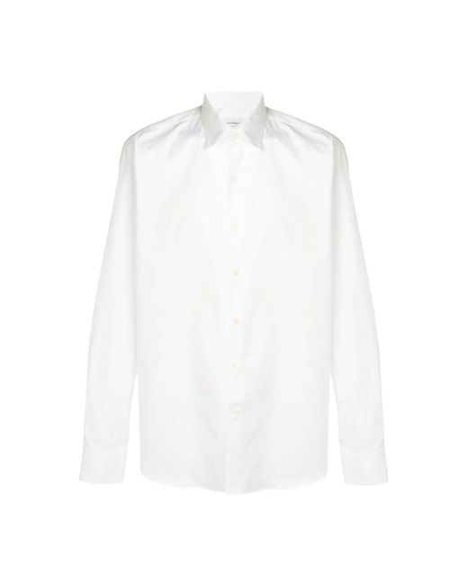 Ferragamo White Casual Shirts for men