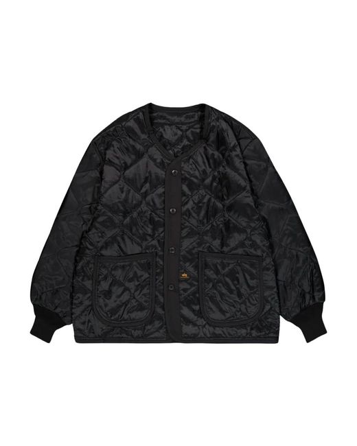 Alpha Industries Jassen ,Zwart ,Heritage Zwarte Liner Jas in het Black voor heren