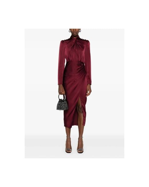 Party Dresses Self-Portrait de color Red