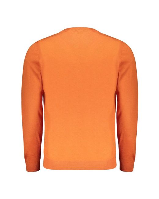 Fedeli Orange Cashmere Knitwear for men