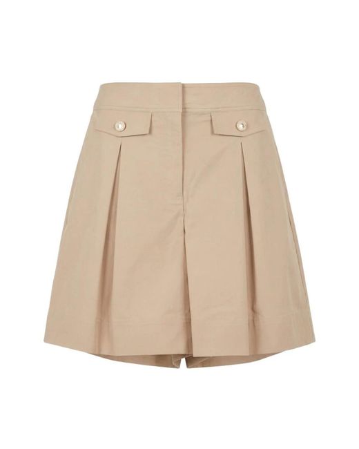 Twinset Natural Casual Shorts