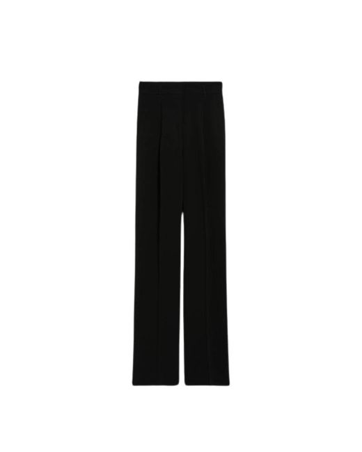Pantalones negros de cintura alta Max Mara Studio de color Black