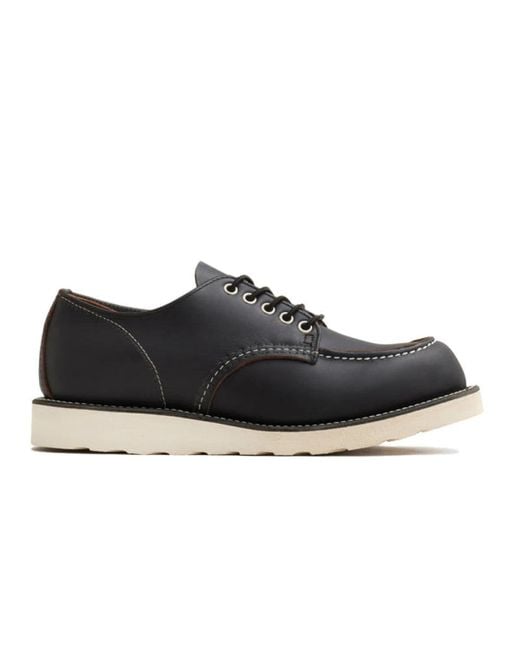Red Wing Black Laced Shoes for men