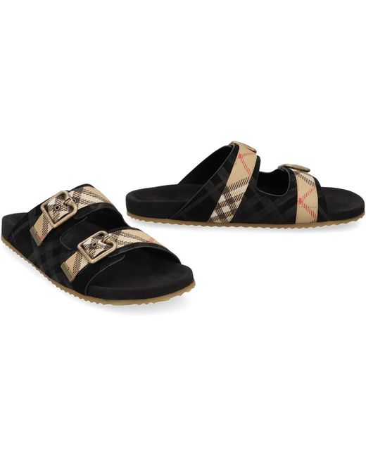 Burberry Black Sliders for men